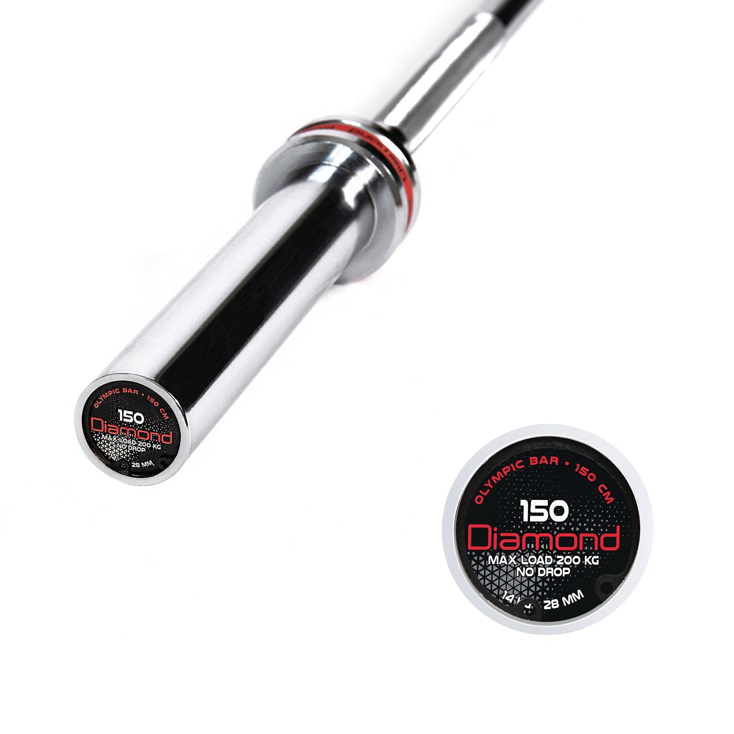 Bilanciere Olimpico 150 cm - carico max 200 kg - 14 kg