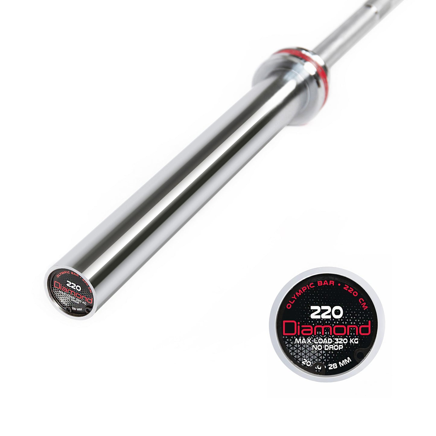Bilanciere Olimpico 220 cm - carico max 320 kg - 20 kg