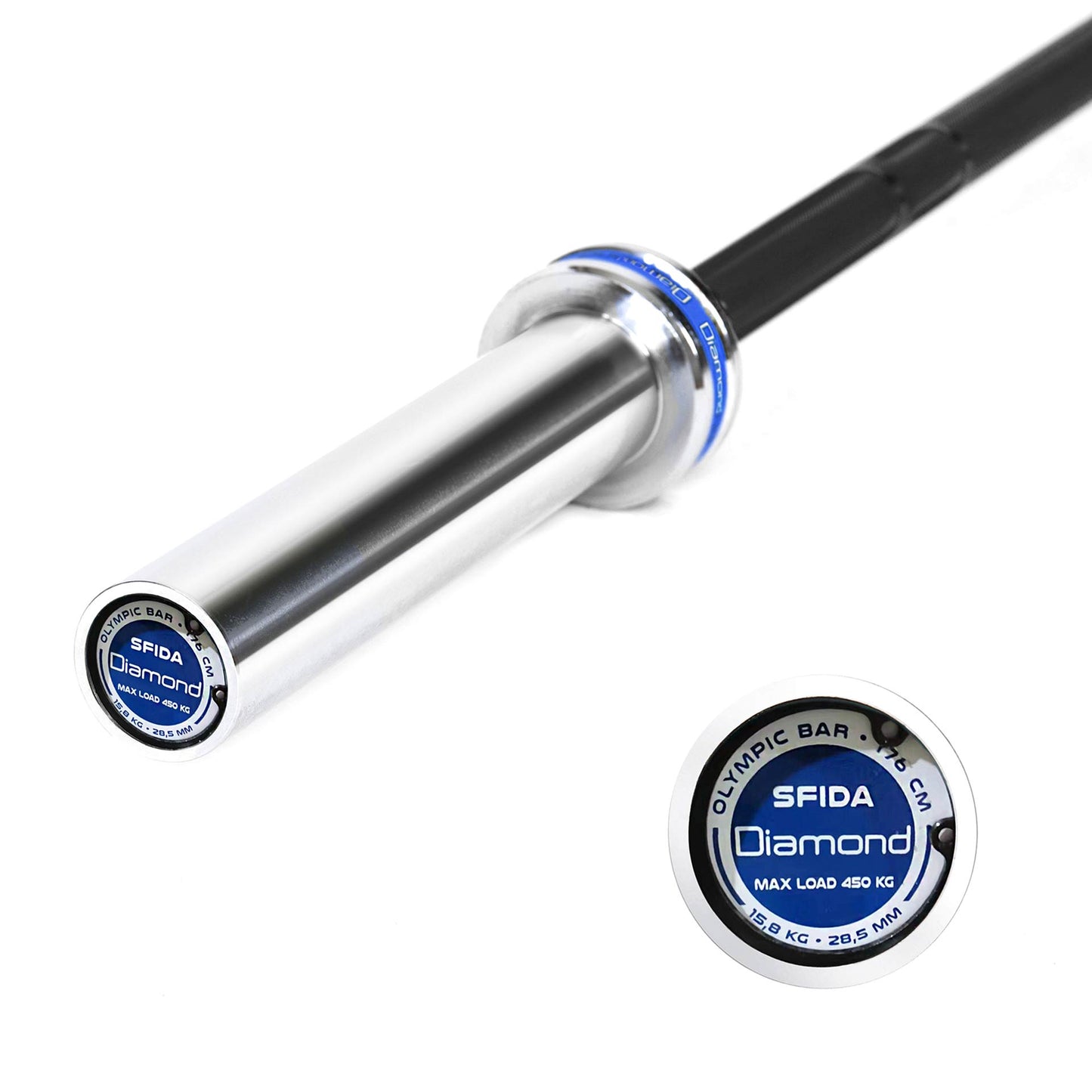 Diamond Fitness Bilanciere Olimpico Sfida 176 cm - carico max 450 Kg