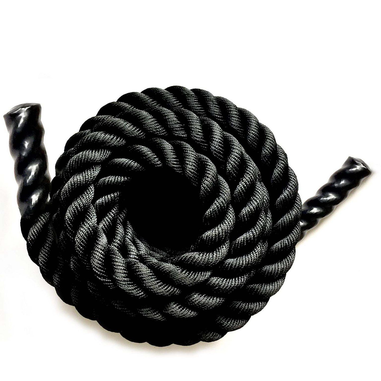 Battle Rope nera in poliestere intrecciato