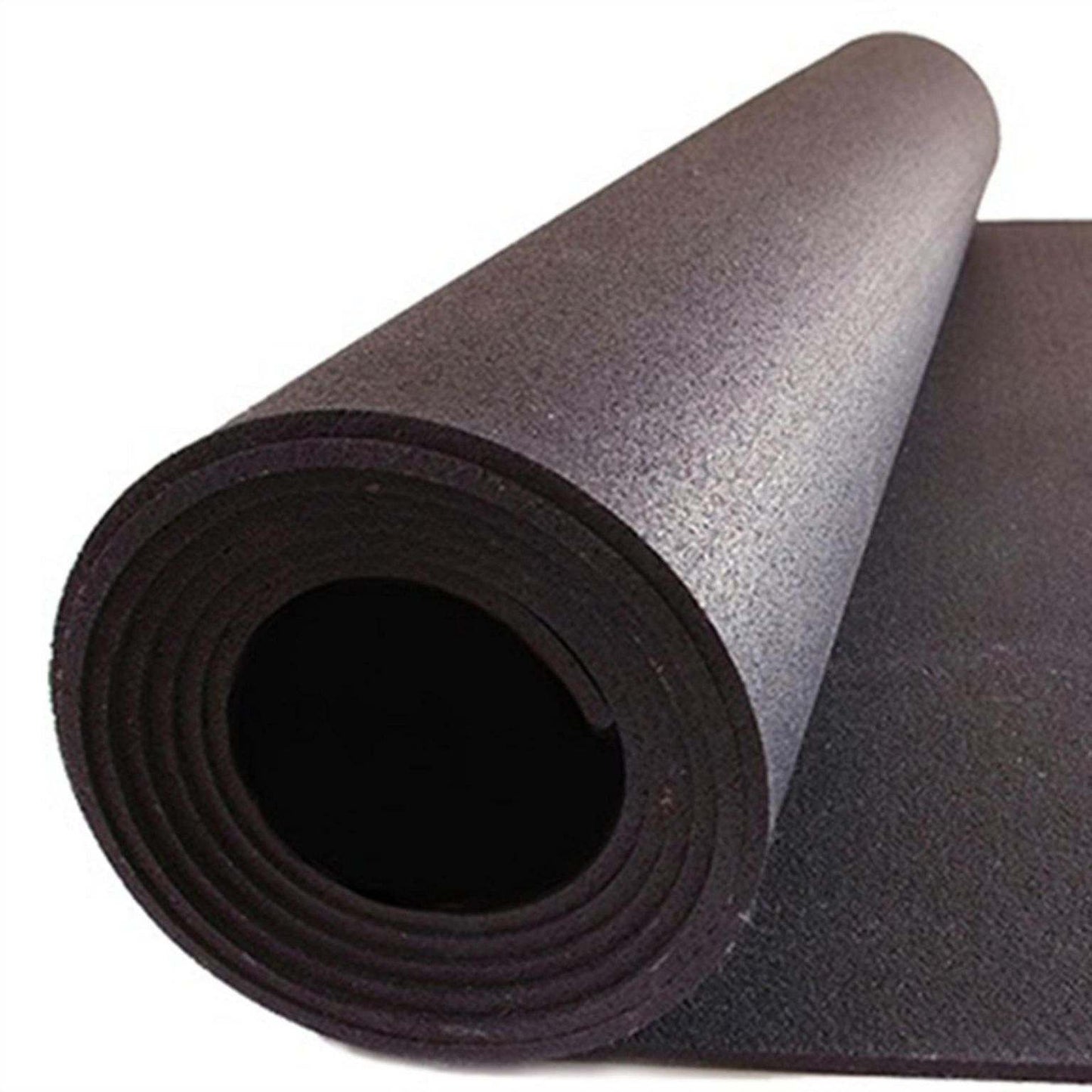 Pavimentazione in rotolo 10 x 1,25 m Granulo gomma nera spessore 6 mm