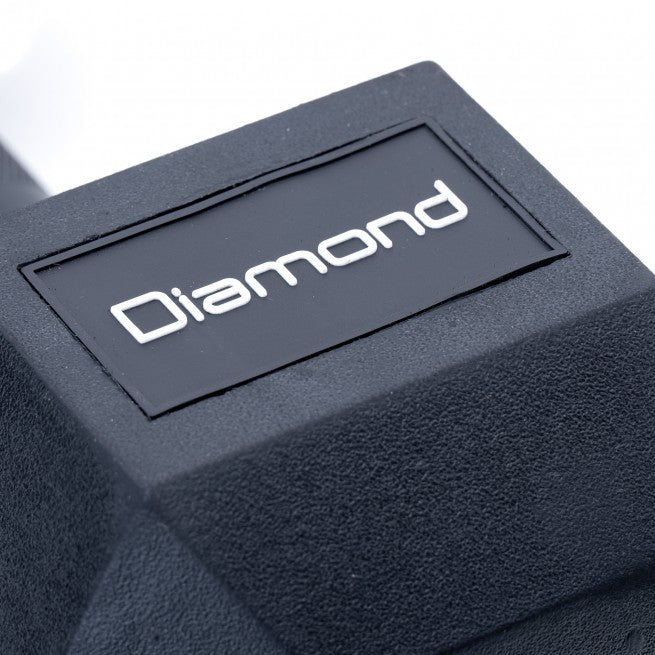 Set manubri gommati esagonali Black Oxyde Diamond