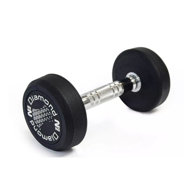 Manubri Gommati tondi Pro black Diamond Professional da 2 kg a 40 kg