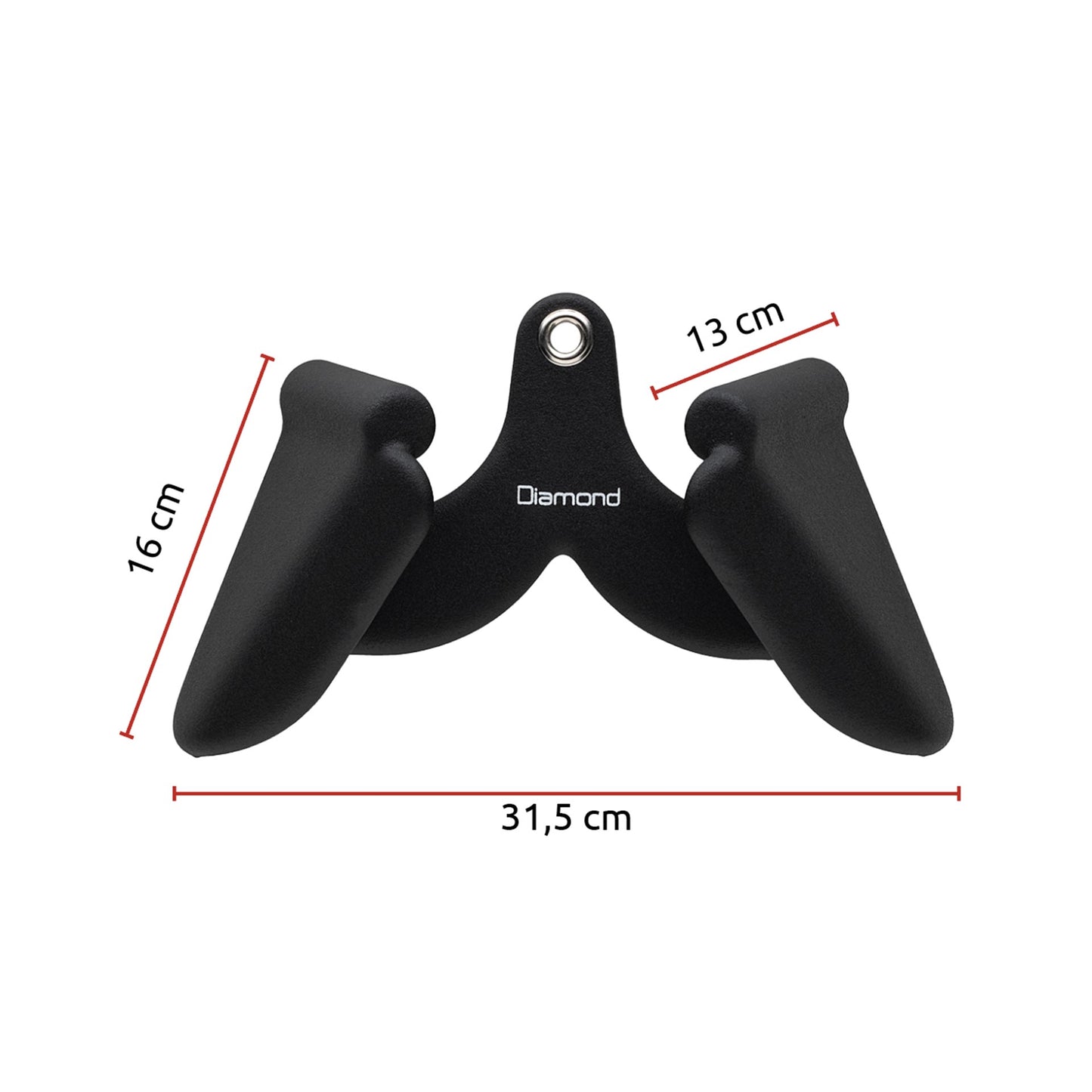 Barra stretta Diamon con presa neutra 31,5 cm B-PG31,5